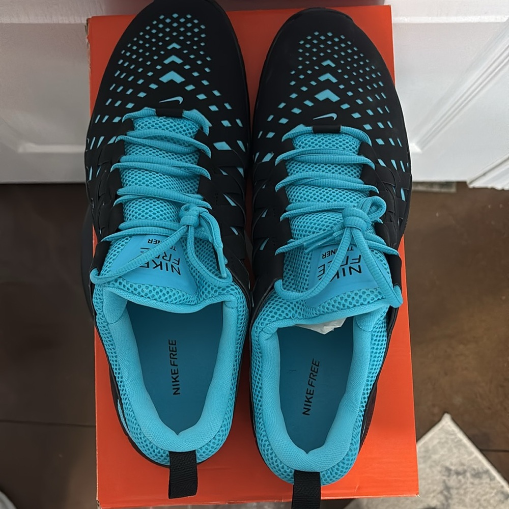 NWT Nike Free Trainer 5.0 size 15 - Black Gamma Blue - Picture 4 of 5
